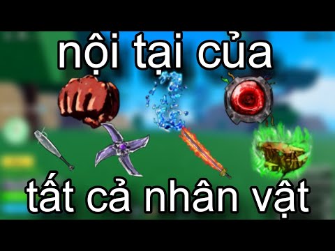 nội tại của tất cả các nhân vật trong the strongest battlegrounds