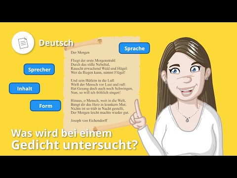 Gedichte untersuchen: Ein Überblick worauf du achten musst – Deutsch | Duden Learnattack