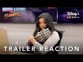 Iman Vellani reacts to the Ms. Marvel trailer! | Disney+