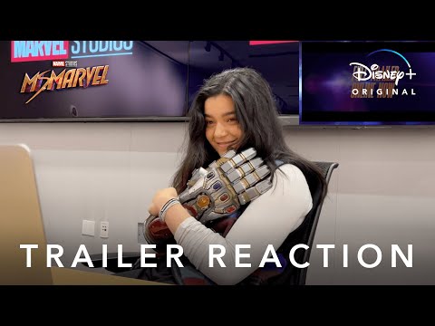 Iman Vellani reacts to the Ms. Marvel trailer! | Disney+