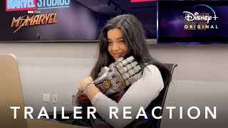 Iman Vellani reacts to the Ms. Marvel trailer! | Disney+ Trailer