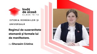 "Regimul de suzeranitate otomană și formele"