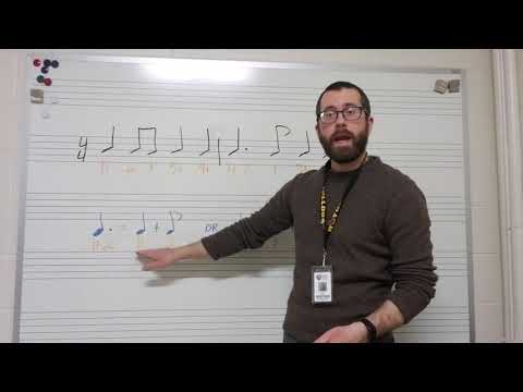 Counting dotted quarter notes