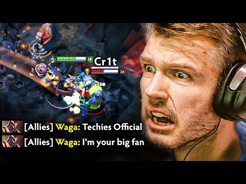 Techies Official vs Cr1t - Fountain Farm a Pro?😱 