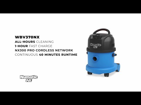 Våt- & Torrdammsugare Numatic KIT A11 inkl Batteri Svart/Blå - Youtube manufacturer video 2