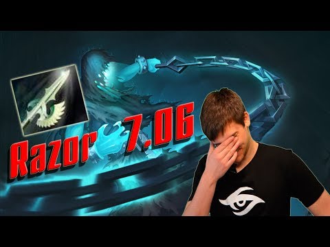 EG.Arteezy new era Razor Dota 2.06 Heaven's Halberd Build