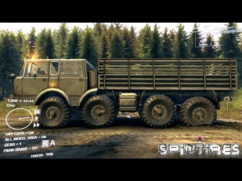 Spin Tires Dev Demo July 2013 - TATRA 813 KOLOS Test Drive