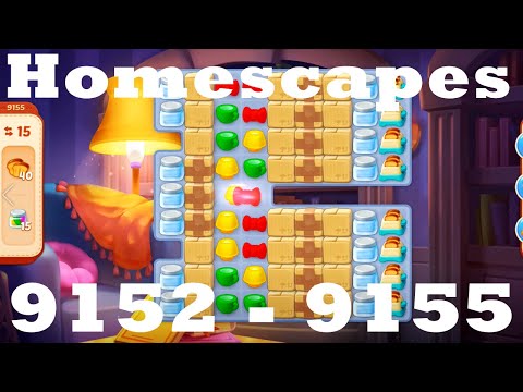 Homescapes Level 9152 - 9155 HD | 3 - match game | gameplay | android | ios | 9123 | 9124