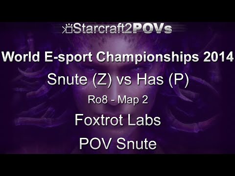 SC2 HotS - WEC 2014 - Snute vs Has - Ro8 - Map 2 - Foxtrot Labs - Snute