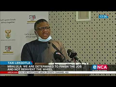 Mbalula speaks on the National Taxi Lekgotla