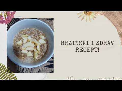 Brzinski i zdrav recept : Ovsene pahuljice sa jabukama, cimetom i medom 🧡🍁