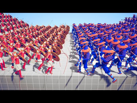 100x PHARAOH ARMY 🐪 vs 🥷 100x NINJA ARMY / Totally Accurate Battle Simulator ( TABS )