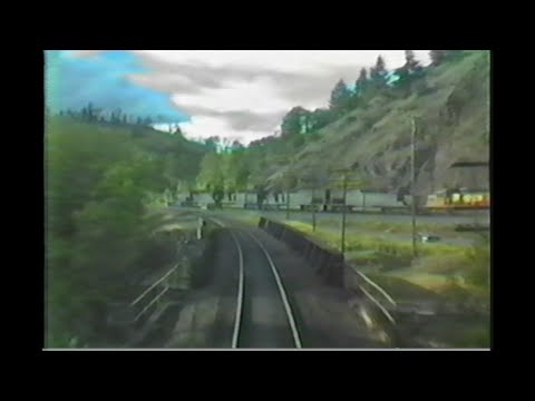 1123.  1  SOUTHERN PACIFIC CAB RIDE view from rear car from MP 615 to MP 610 Natron to Dougren on Ju