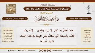 [3436/1608] هل يجوز النوم في منزل به كلب عند الضرورة؟