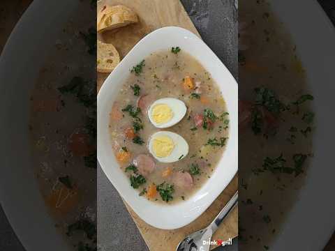 Delicious polish fermented cereal soup, Żurek #żurek  #polishcusine #soups