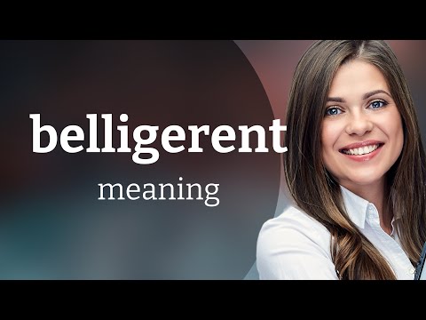 Belligerent — what is BELLIGERENT definition