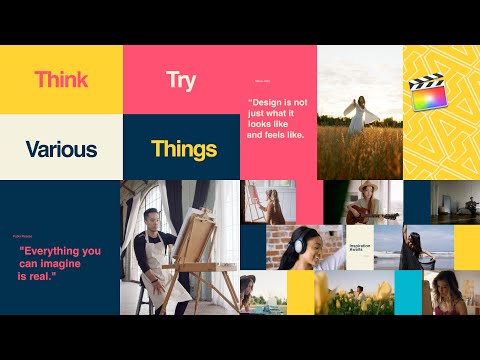 Creativity Slideshow Modular Template for Apple Motion & Final Cut Pro X - MotionVFX