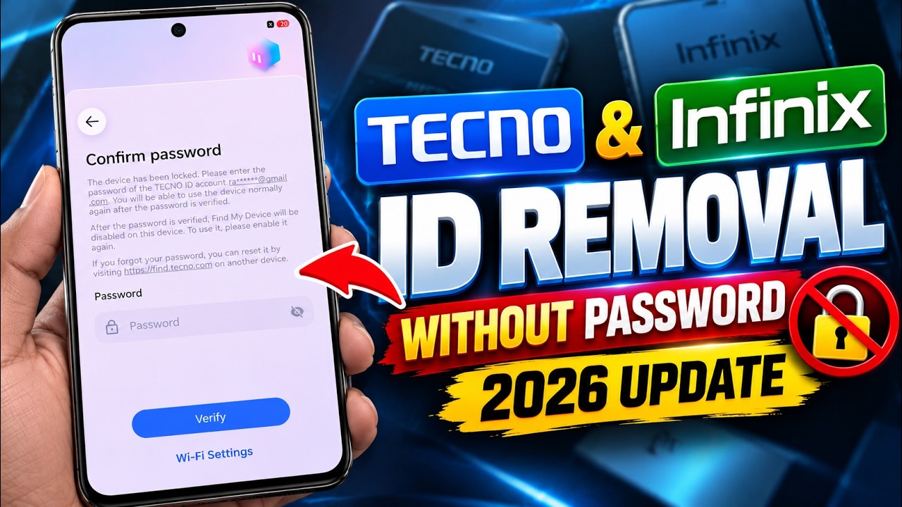 Tecno ID & Infinix ID Removal Without Password [2026 Update]