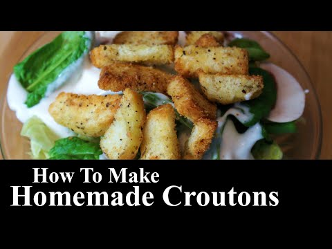 How To Make Homemade Croutons | Italian Croutons | Crouton Recipe | The Southern Mountain Kitchen