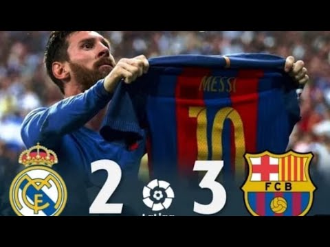 Real Madrid 2 x 3 Barcelona - La Liga 16/17 Extended Goals & Highlights.