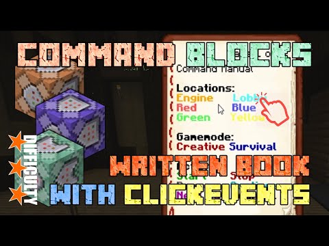 Forgotten Games - How to make a written book with clickable elements - Minecraft Command Block Guide