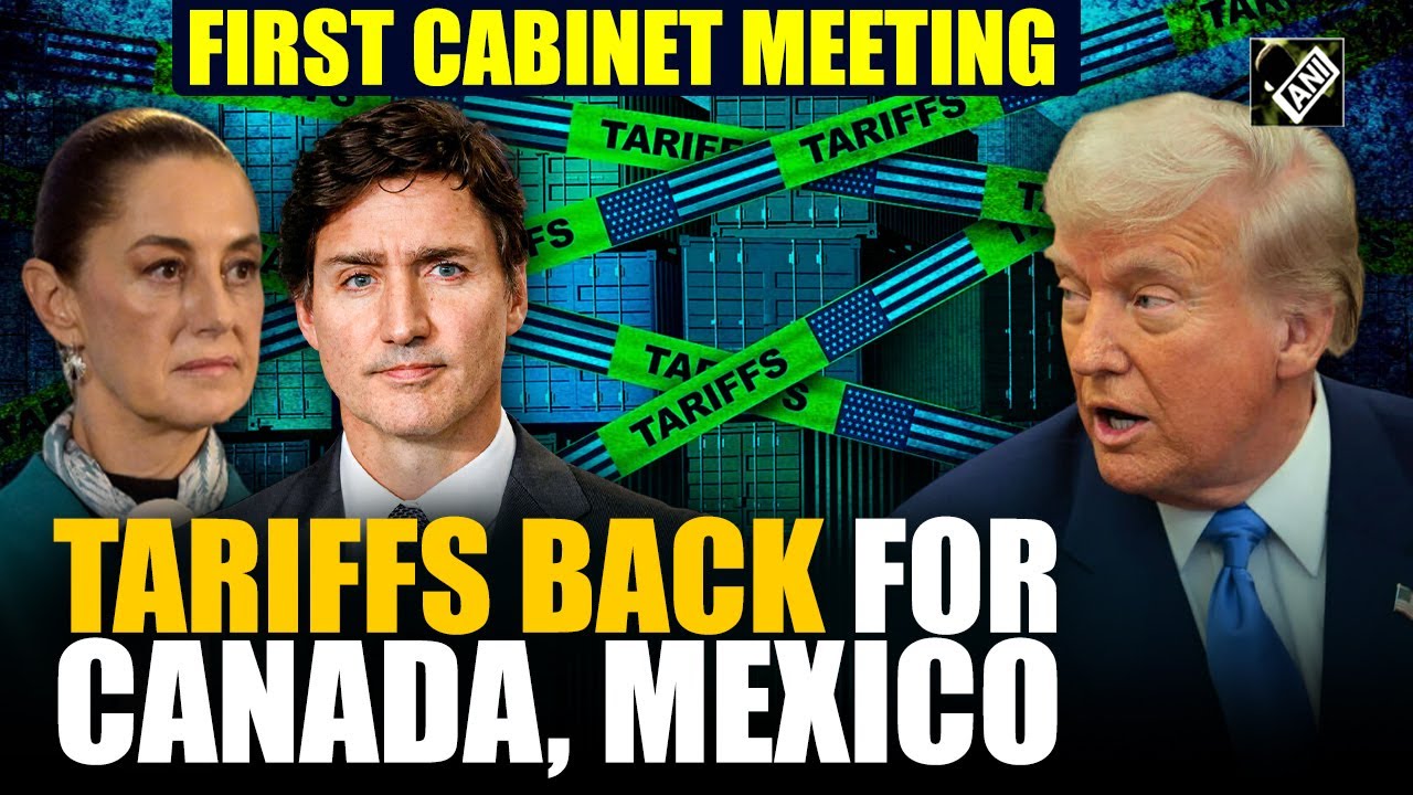 ‘Tariffs go on’ for Canada and Mexico: US President Donald Trump in first cabinet meeting | Fentanyl