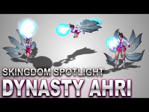 Dynasty Ahri Skin Spotlight | SKingdom - League of Legends