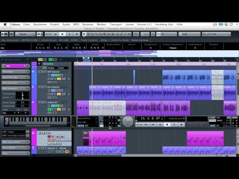 20.12 Cubase - Navigieren, Zoomen, Auswählen, Transport