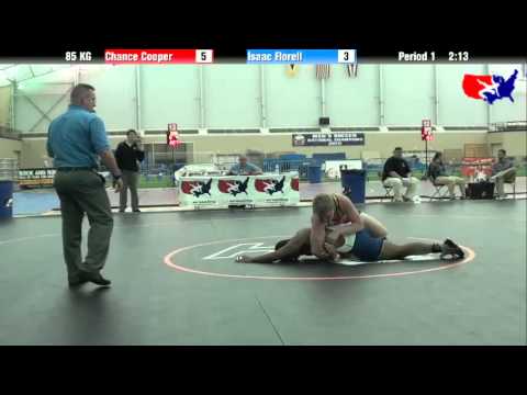 Chance Cooper vs. Isaac Florell at 2013 ASICS FILA Cadet Nationals - GR