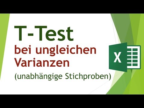 t-Test bei ungleichen Varianzen (Welch-Test) in Excel - Daten analysieren in Excel (52)