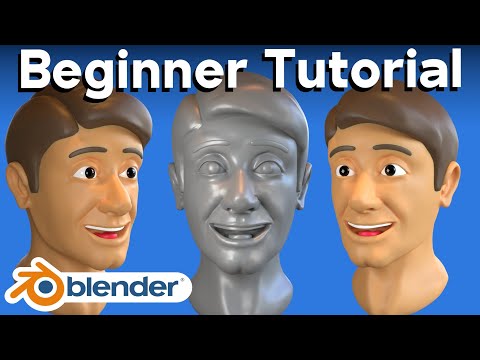 Sculpting a Stylized Face For Beginners (Blender Tutorial)