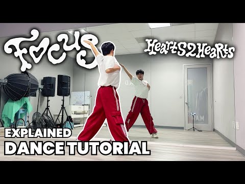 Hearts2Hearts - ‘FOCUS’ Dance Tutorial Mirrored | EXPLAINED (CHORUS) #kpoptutorial