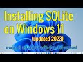 How to install SQLite database on Windows 11 || Creating a database and table in SQLite 2023 updated
