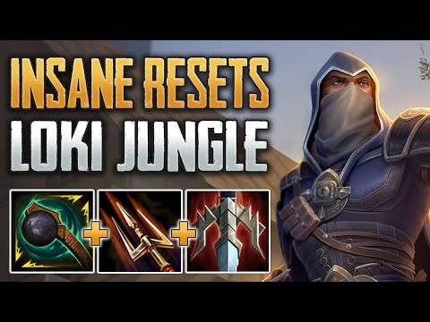 INSANE COOLDOWN RESETS! Loki Jungle Gameplay (SMITE Conquest)