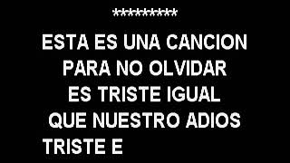 Canción para no olvidar