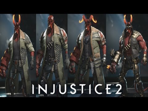 Injustice 2: Hellboy - All Epic Sets and Gear Showcase