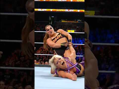 Ronda Rousey pushed Alexa Bliss to her limit at SummerSlam #shorts