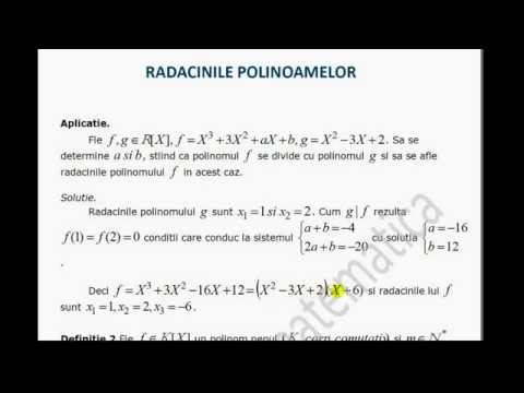XII-Algebra-Radacinile polinoamelor-Notiuni Teoretice