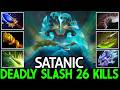 SATANIC Juggernaut Max Attack Speed Monster 26 Kills Dota 2