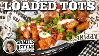 Loaded Tater Tots on the Blackstone Griddle