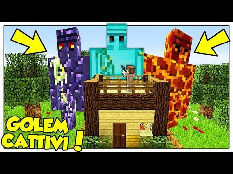 I GOLEM GIGANTI ATTACCANO LA NOSTRA CASA! - Minecraft ITA