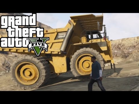 How to find the biggest truck in Gta 5!!!(dump truck) and location!!