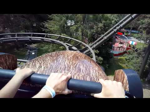 On-ride point of view of Wild Mouse