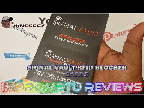 SIGNAL VAULT RFID BLOCKER CARDS
