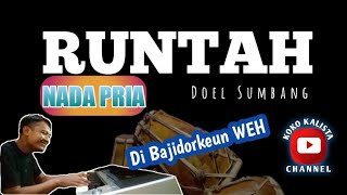 Download lagu RUNTAH KARAOKE NADA PRIA - BAJIDOR || DOEL SUMBANG mp3