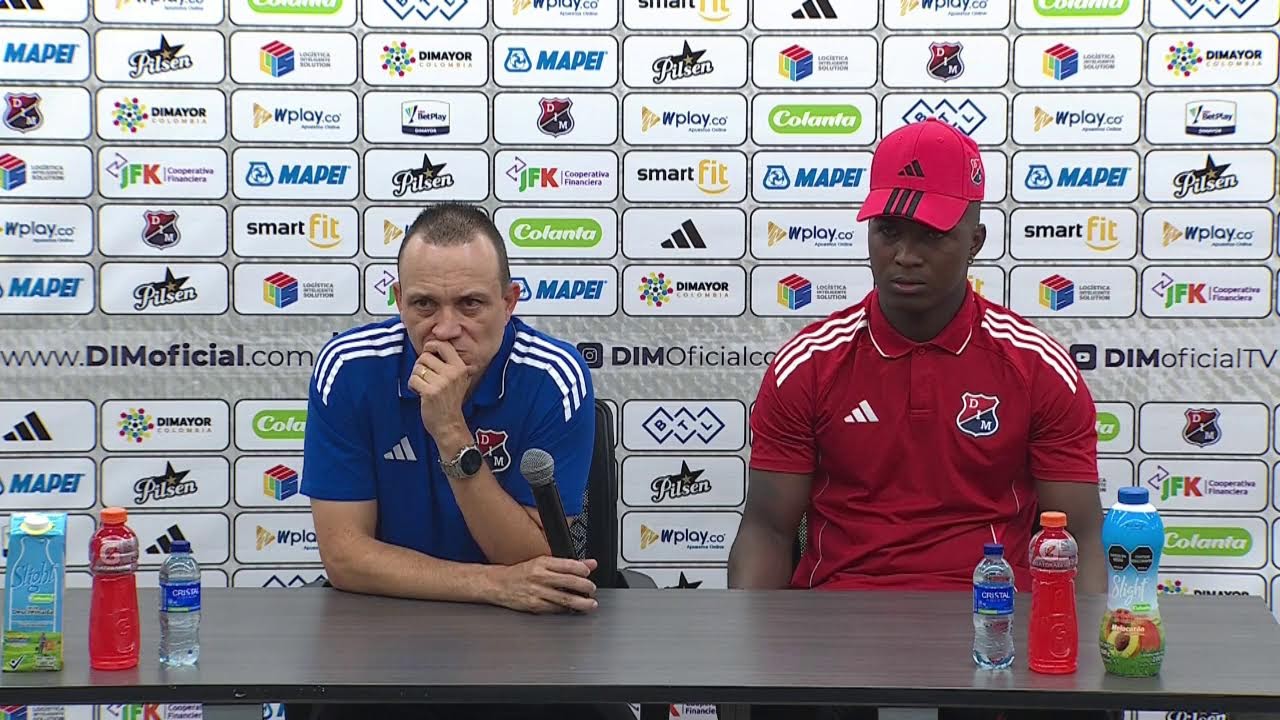 Rueda de prensa después de vencer a Once Caldas