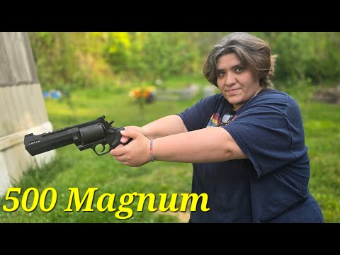 worlds strongest  hand gun First Timer Shoots Taurus Raging Hunter 500 Magnum