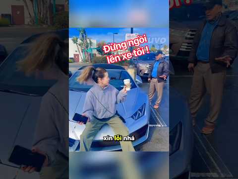 Bị Đuổi Khi Chụp Hình Với Siêu Xe Lamborghini 😳 #drama #khoảnhkhắc #haihuoc