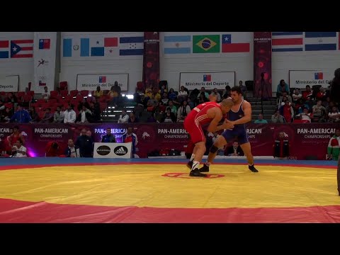 Qualification GR - 75 kg: Juan Angel ESCOBAR (MEX) df. Maximiliano PRUDENZANO (ARG), 6-1