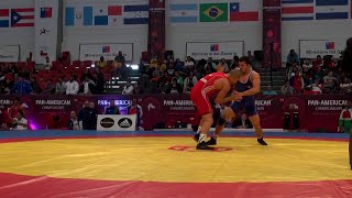 Qualification GR - 75 kg: Juan Angel ESCOBAR (MEX) df. Maximiliano PRUDENZANO (ARG), 6-1